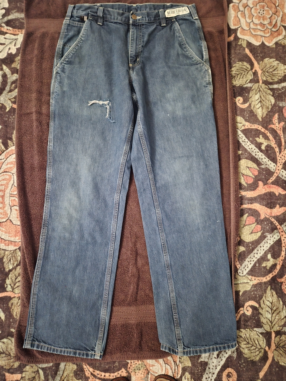 Carhartt FR Work Jeans 34x34 Flame Resistant Denim Workwear 🔥
